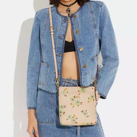 Coach Kitt Messenger crossbody with floral print - Picture 3 of 6